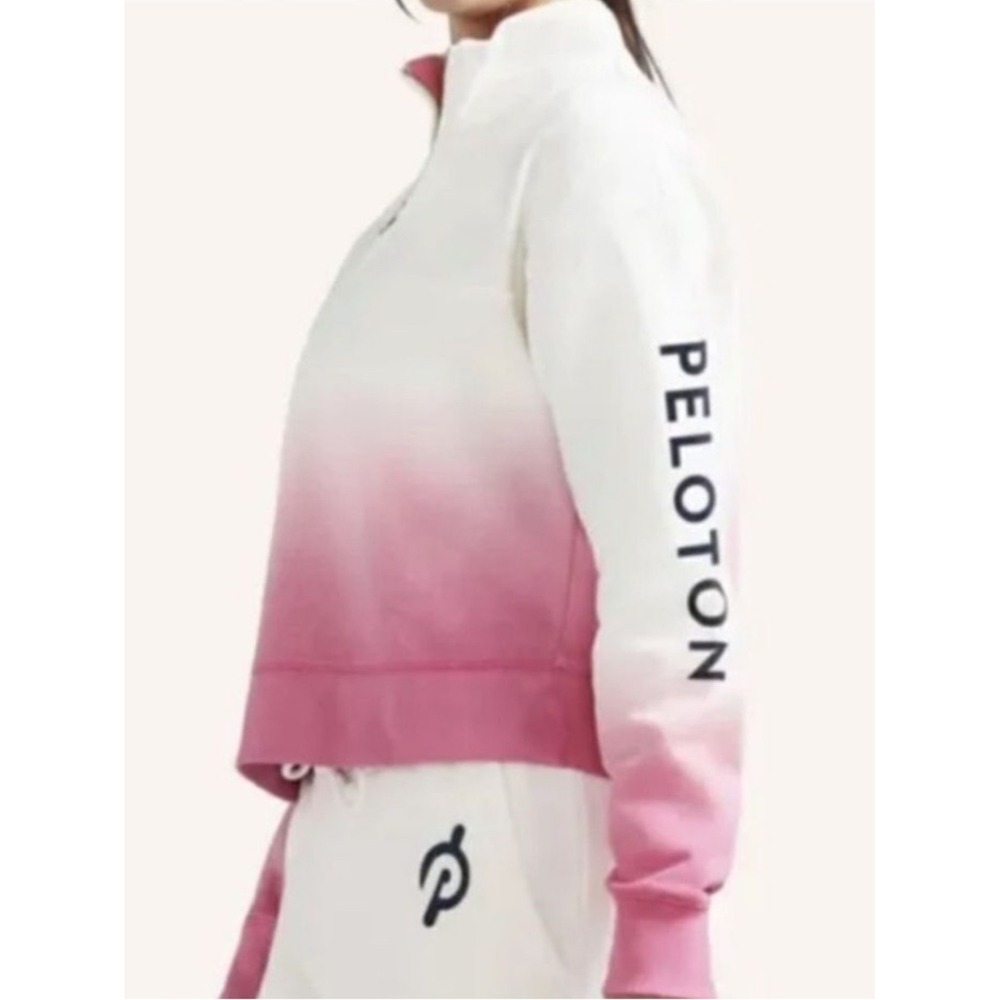 Peloton 1/4 Zip Ombré Sweatshirt Women's Size XL Athleisure